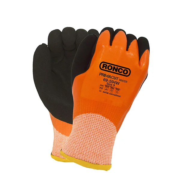 RONCO PrimaCutª Latex Fully Coated HPPE / Acrylic Gloves, ANSI A5