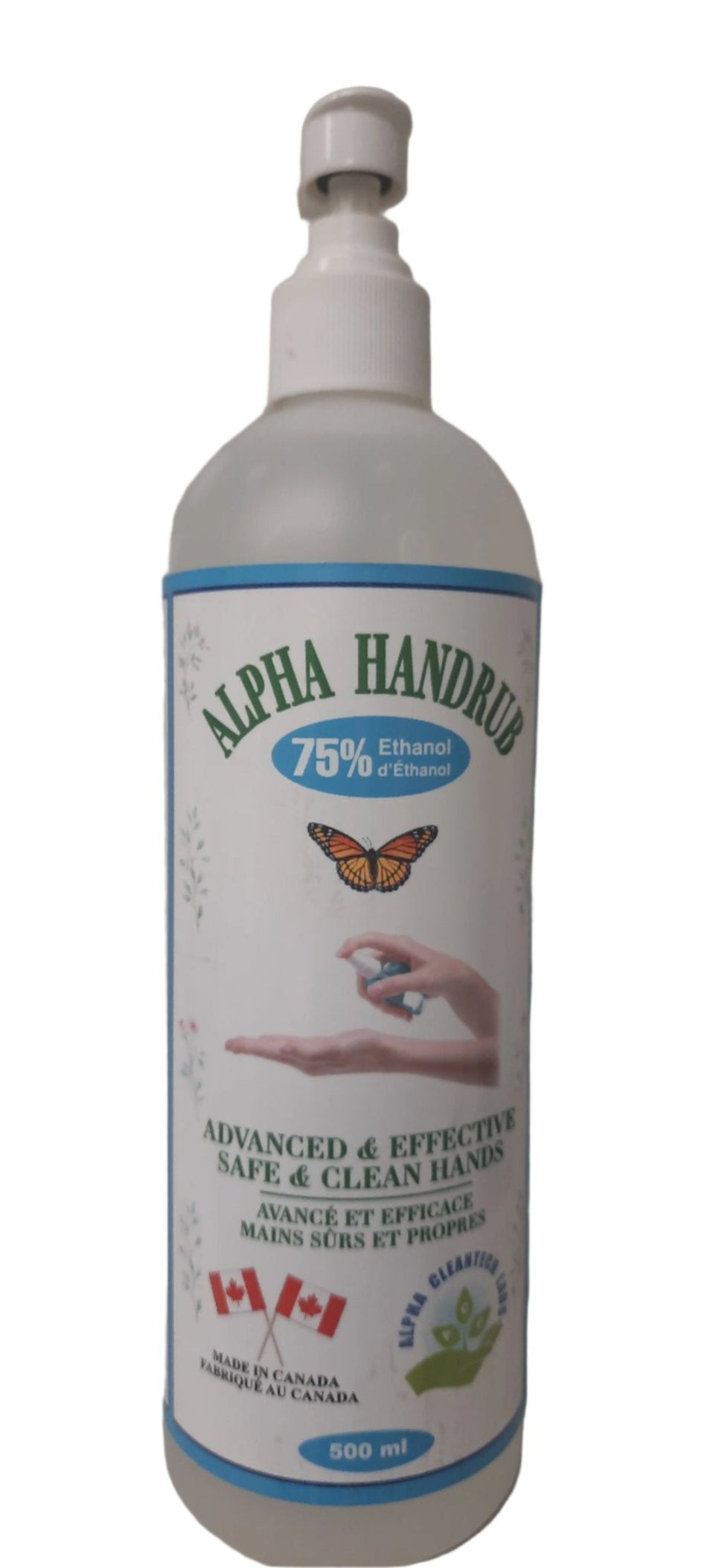 ALPHA HANDRUB SANITIZER PUMP 12X500ML