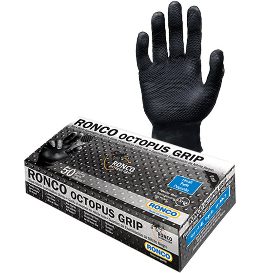 Octopus Grip™ Black Nitrile Examination Gloves 6 Mil